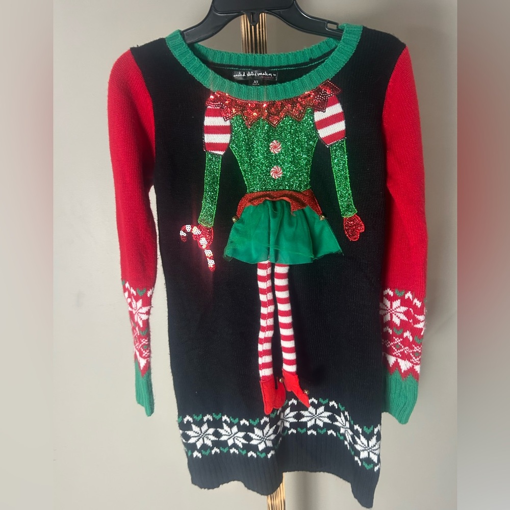 United States Sweaters Ugly Multi-Color Festive Christmas Sweater Women’s XS/S - Picture 3 of 7